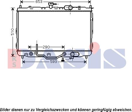 AKS Dasis 510085N - Radiators, Motora dzesēšanas sistēma autodraugiem.lv