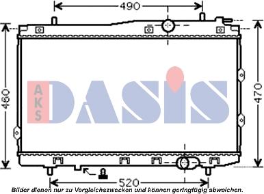 AKS Dasis 510086N - Radiators, Motora dzesēšanas sistēma autodraugiem.lv