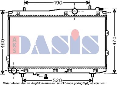 AKS Dasis 510083N - Radiators, Motora dzesēšanas sistēma autodraugiem.lv