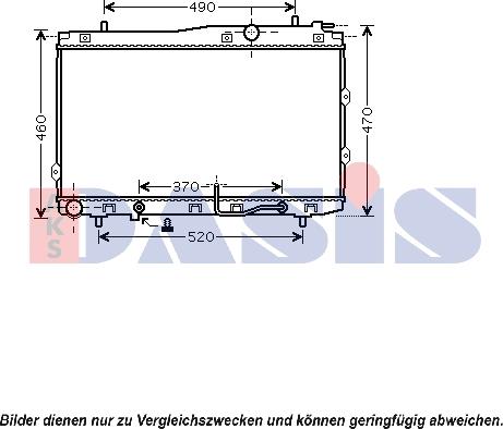 AKS Dasis 510087N - Radiators, Motora dzesēšanas sistēma autodraugiem.lv