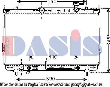 AKS Dasis 510034N - Radiators, Motora dzesēšanas sistēma autodraugiem.lv