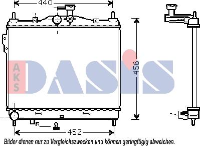 AKS Dasis 510028N - Radiators, Motora dzesēšanas sistēma autodraugiem.lv