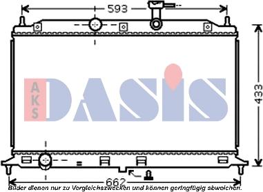 AKS Dasis 510074N - Radiators, Motora dzesēšanas sistēma autodraugiem.lv