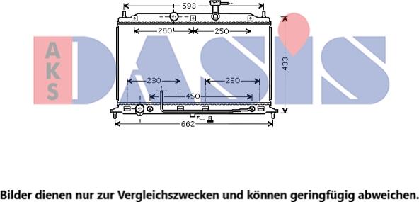 AKS Dasis 510075N - Radiators, Motora dzesēšanas sistēma autodraugiem.lv