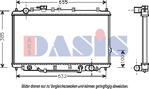 AKS Dasis 510070N - Radiators, Motora dzesēšanas sistēma autodraugiem.lv