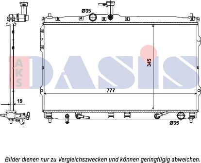 AKS Dasis 510168N - Radiators, Motora dzesēšanas sistēma autodraugiem.lv