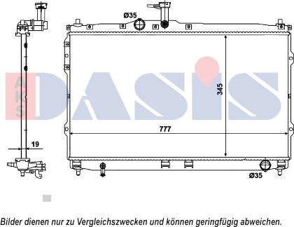 AKS Dasis 510167N - Radiators, Motora dzesēšanas sistēma autodraugiem.lv