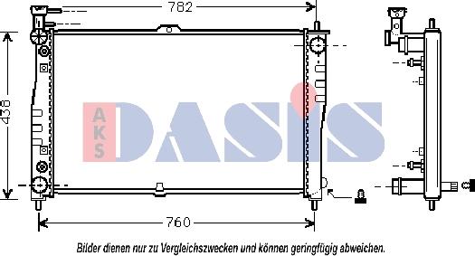 AKS Dasis 510120N - Radiators, Motora dzesēšanas sistēma autodraugiem.lv