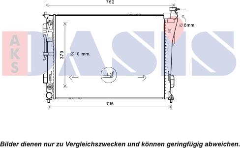 AKS Dasis 510179N - Radiators, Motora dzesēšanas sistēma autodraugiem.lv