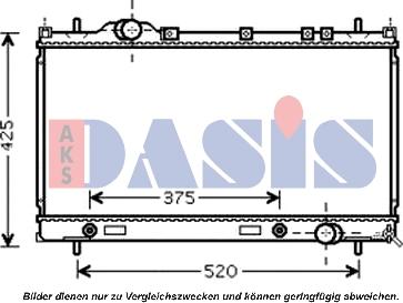 AKS Dasis 520096N - Radiators, Motora dzesēšanas sistēma autodraugiem.lv