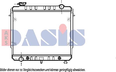 AKS Dasis 520010N - Radiators, Motora dzesēšanas sistēma autodraugiem.lv
