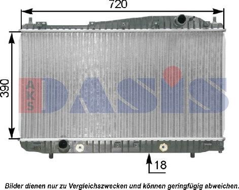 AKS Dasis 520084N - Radiators, Motora dzesēšanas sistēma autodraugiem.lv