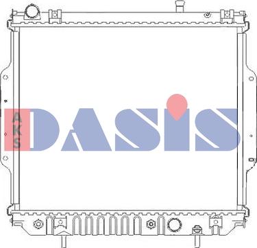 AKS Dasis 520146N - Radiators, Motora dzesēšanas sistēma autodraugiem.lv