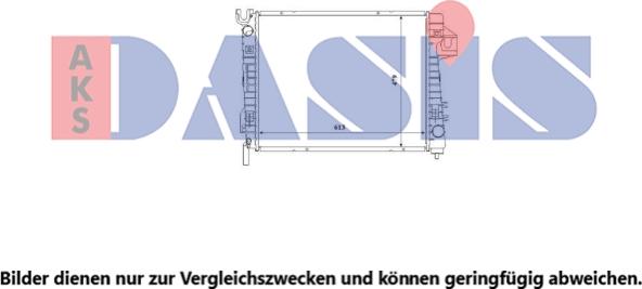 AKS Dasis 520148N - Radiators, Motora dzesēšanas sistēma autodraugiem.lv