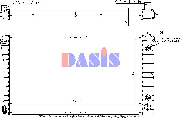 AKS Dasis 520810N - Radiators, Motora dzesēšanas sistēma autodraugiem.lv