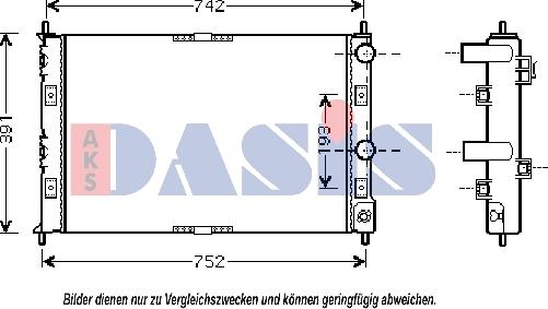 AKS Dasis 520770N - Radiators, Motora dzesēšanas sistēma autodraugiem.lv