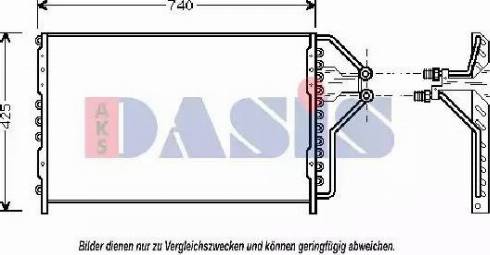 AKS Dasis 522090N - Kondensators, Gaisa kond. sistēma autodraugiem.lv