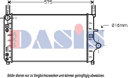 AKS Dasis 090900N - Radiators, Motora dzesēšanas sistēma autodraugiem.lv
