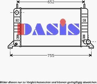 AKS Dasis 090550N - Radiators, Motora dzesēšanas sistēma autodraugiem.lv