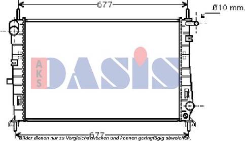 AKS Dasis 090043N - Radiators, Motora dzesēšanas sistēma autodraugiem.lv