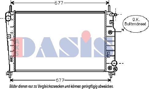 AKS Dasis 090086N - Radiators, Motora dzesēšanas sistēma autodraugiem.lv