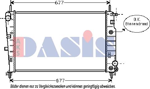 AKS Dasis 090031N - Radiators, Motora dzesēšanas sistēma autodraugiem.lv