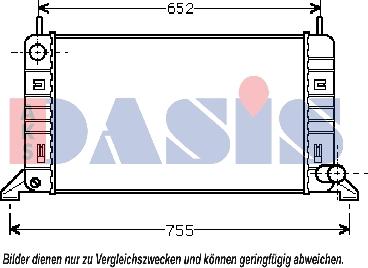 AKS Dasis 090032N - Radiators, Motora dzesēšanas sistēma autodraugiem.lv