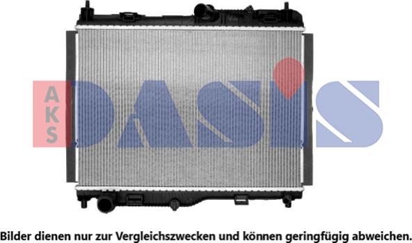 AKS Dasis 090153N - Radiators, Motora dzesēšanas sistēma autodraugiem.lv