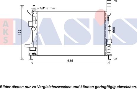 AKS Dasis 090117N - Radiators, Motora dzesēšanas sistēma autodraugiem.lv