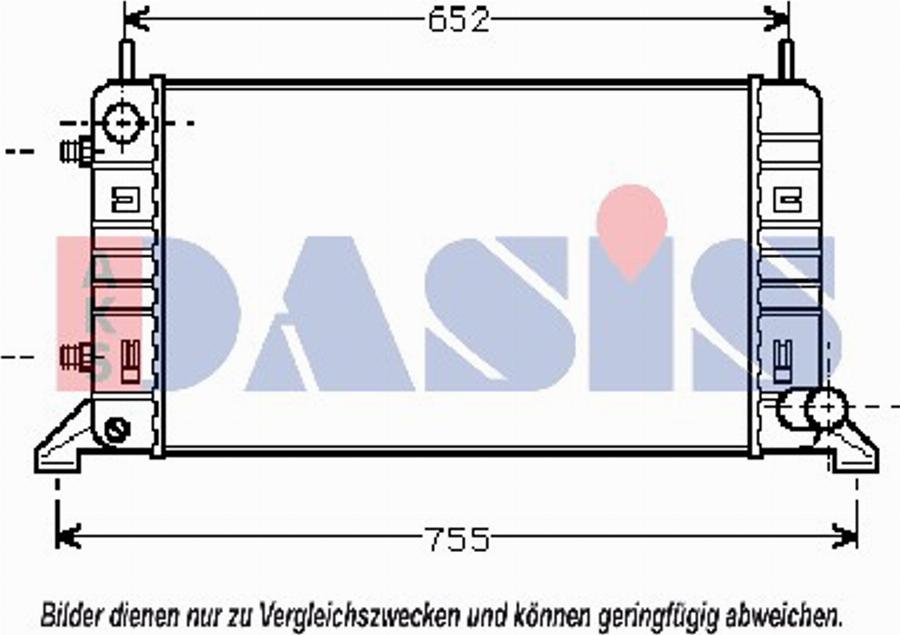 AKS Dasis 090180N - Radiators, Motora dzesēšanas sistēma autodraugiem.lv