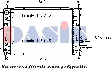 AKS Dasis 090810N - Radiators, Motora dzesēšanas sistēma autodraugiem.lv