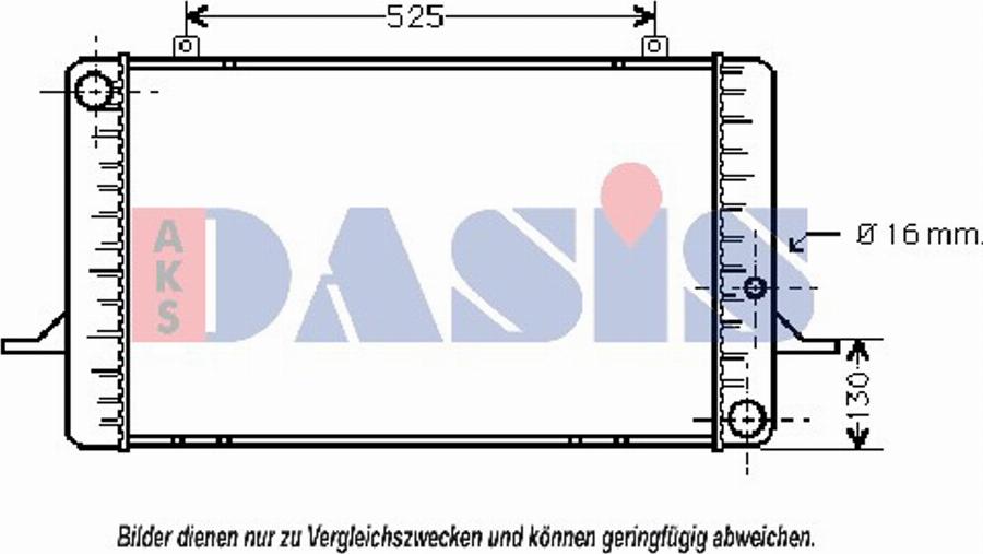 AKS Dasis 090380N - Radiators, Motora dzesēšanas sistēma autodraugiem.lv