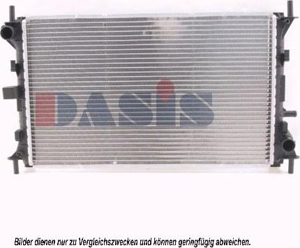 AKS Dasis 091480N - Radiators, Motora dzesēšanas sistēma autodraugiem.lv