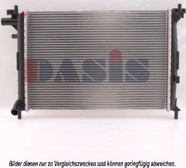 AKS Dasis 091360N - Radiators, Motora dzesēšanas sistēma autodraugiem.lv