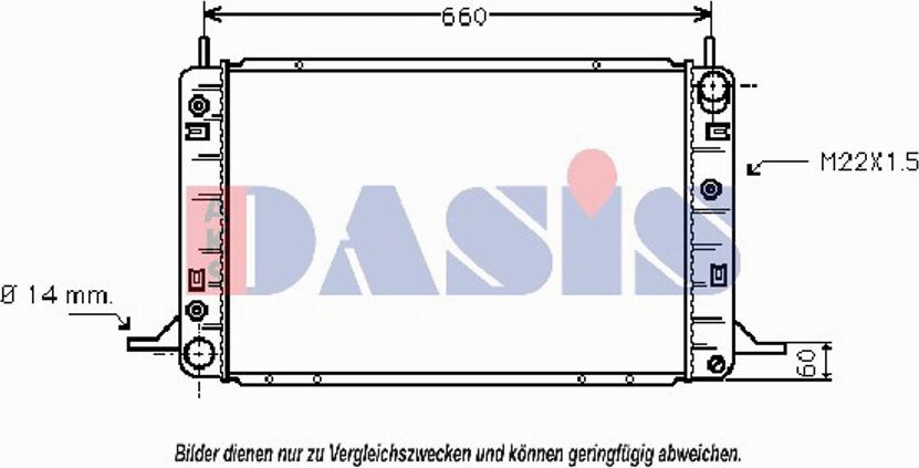 AKS Dasis 091290N - Radiators, Motora dzesēšanas sistēma autodraugiem.lv