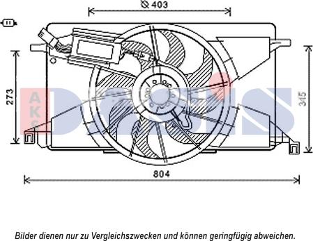 AKS Dasis 098128N - Ventilators, Motora dzesēšanas sistēma autodraugiem.lv