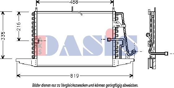 AKS Dasis 092080N - Kondensators, Gaisa kond. sistēma autodraugiem.lv