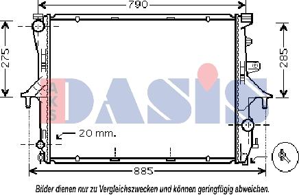 AKS Dasis 044001N - Radiators, Motora dzesēšanas sistēma autodraugiem.lv