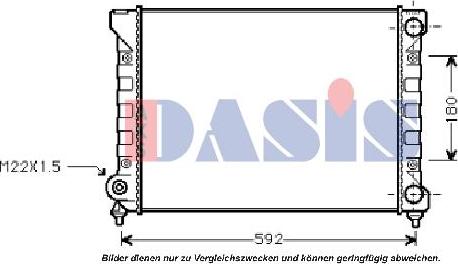 AKS Dasis 040041N - Radiators, Motora dzesēšanas sistēma autodraugiem.lv