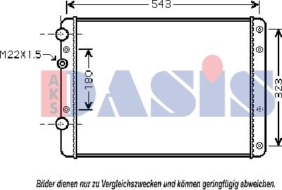 AKS Dasis 040042N - Radiators, Motora dzesēšanas sistēma autodraugiem.lv