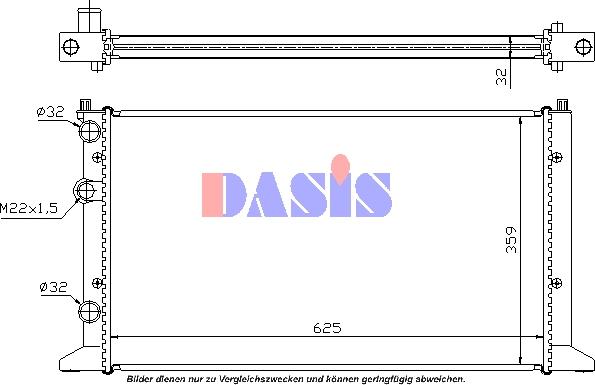 AKS Dasis 040012N - Radiators, Motora dzesēšanas sistēma autodraugiem.lv