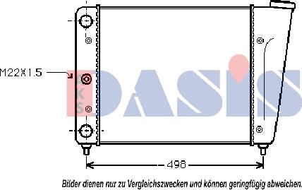 AKS Dasis 040170N - Radiators, Motora dzesēšanas sistēma autodraugiem.lv