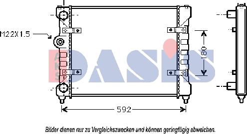 AKS Dasis 040330N - Radiators, Motora dzesēšanas sistēma autodraugiem.lv