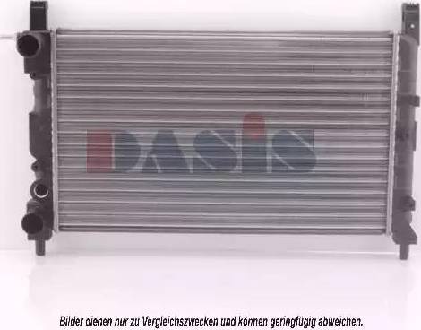 AKS Dasis 040280N - Radiators, Motora dzesēšanas sistēma autodraugiem.lv