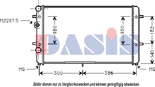 AKS Dasis 041980N - Radiators, Motora dzesēšanas sistēma autodraugiem.lv