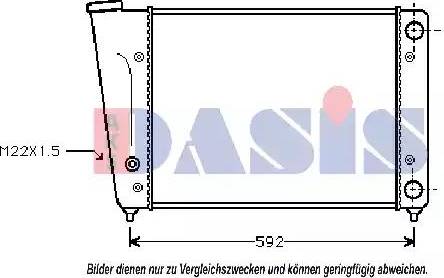 AKS Dasis 041020N - Radiators, Motora dzesēšanas sistēma autodraugiem.lv