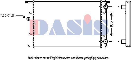 AKS Dasis 041230N - Radiators, Motora dzesēšanas sistēma autodraugiem.lv