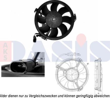 AKS Dasis 048111N - Ventilators, Motora dzesēšanas sistēma autodraugiem.lv