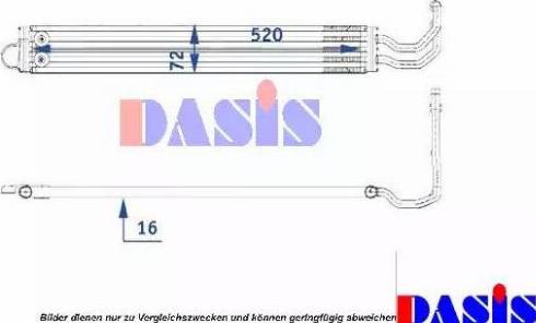 AKS Dasis 056025N - Eļļas radiators, Motoreļļa autodraugiem.lv