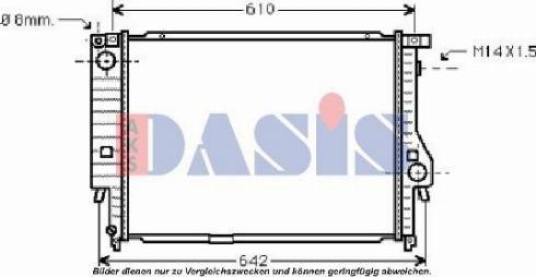 AKS Dasis 050400N - Radiators, Motora dzesēšanas sistēma autodraugiem.lv